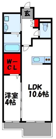 シャングリラ天神の間取り画像