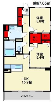 アリビオ春日野の間取り画像