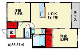 クレベール8の間取り画像