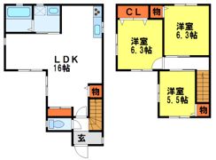 リバーサイド佐伯I・IIの間取り画像
