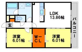 ロイヤルガーデン原田の間取り画像