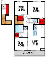 メゾンカオルの間取り画像