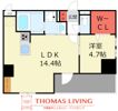 AP L-tage西新（エーピーエルテージニシジン）の間取り画像