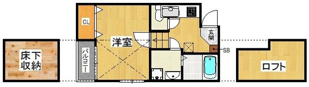 コンフォートベネフィス鳥飼2の間取り画像