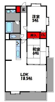 リファレンス箱崎の間取り画像