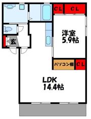 カーサニケBの間取り画像