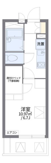 レオパレス椎の実4の間取り画像