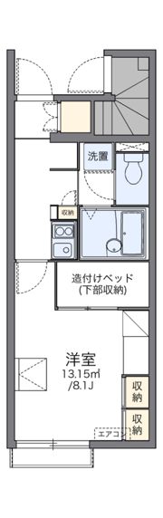 レオパレスインター古賀IIIの間取り画像