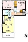 シエル原田の間取り画像