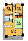 ダイアパレスアーバンシティ天神の間取り画像