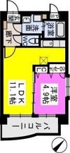 ピュア博多駅南壱番館の間取り画像