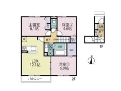 D-room飯倉西B棟の間取り画像