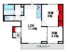 TORISIA花見が丘の間取り画像