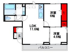TORISIA花見が丘の間取り画像