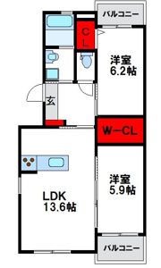 エタニティ五番館の間取り画像