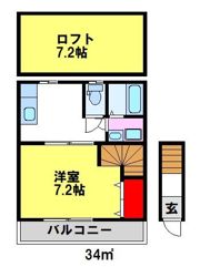ヒルズヴィラ朱雀の間取り画像