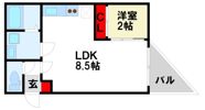 fluke t-front B棟の間取り画像