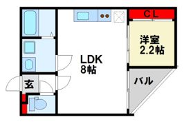 fluke t-front B棟の間取り画像