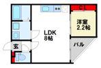 fluke t-front B棟の間取り画像