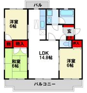 RESIAS CHIKUSHINO BLDG.の間取り画像