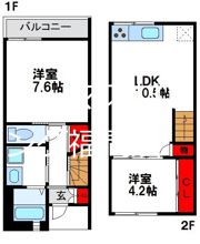 Rizエクリュ オーブの間取り画像