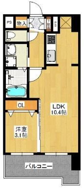 レジディア博多東の間取り画像