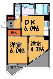 ドミール平尾の間取り画像