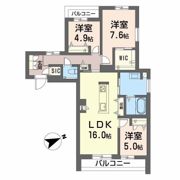 シャーメゾン六本松南の間取り画像