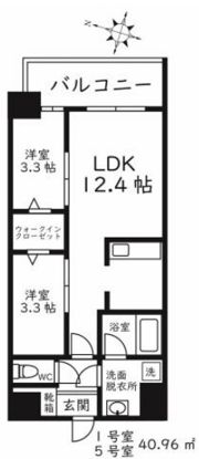 MODERN PALAZZO大名の間取り画像