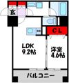 ビータコモダ博多の間取り画像