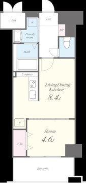 Plaisir薬院terraceの間取り画像