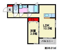 カトレア高宮の間取り画像
