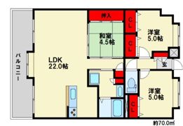 JGMベリチュード箱崎公園セカンドステージの間取り画像