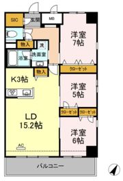 アーバンテム春吉の間取り画像