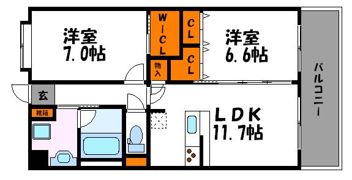 ヘスティア大濠の間取り画像