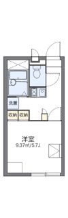 レオパレスウィング篠栗の間取り画像