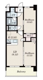 S-RESIDENCE博多駅南affordの間取り画像