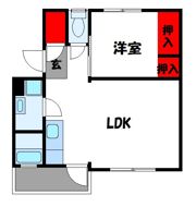 松崎団地 15000棟の間取り画像