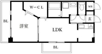 アミティエ博多駅南の間取り画像
