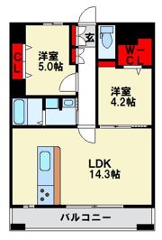 KL東比恵IIの間取り画像