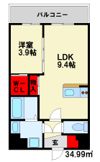 メゾンドボヌールの間取り画像