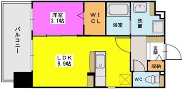ヒルズ薬院の間取り画像