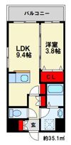 スタンドリバーしののめの間取り画像