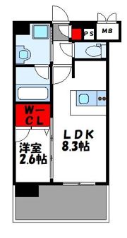 エンクレスト香椎セピア通りの間取り画像