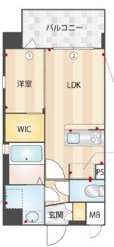 グランメール吉塚駅前の間取り画像