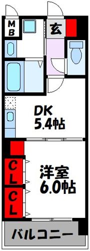 グロースメゾン博多山王の間取り画像