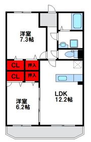 フルール・ラ・ミズホの間取り画像