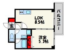 ビータコモダ博多の間取り画像