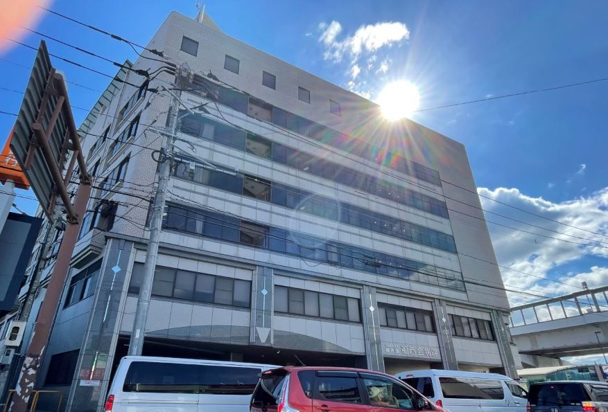 近くの福西会病院まで800m（徒歩10分）