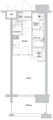 エンクレスト大博通りAPEXの間取り画像